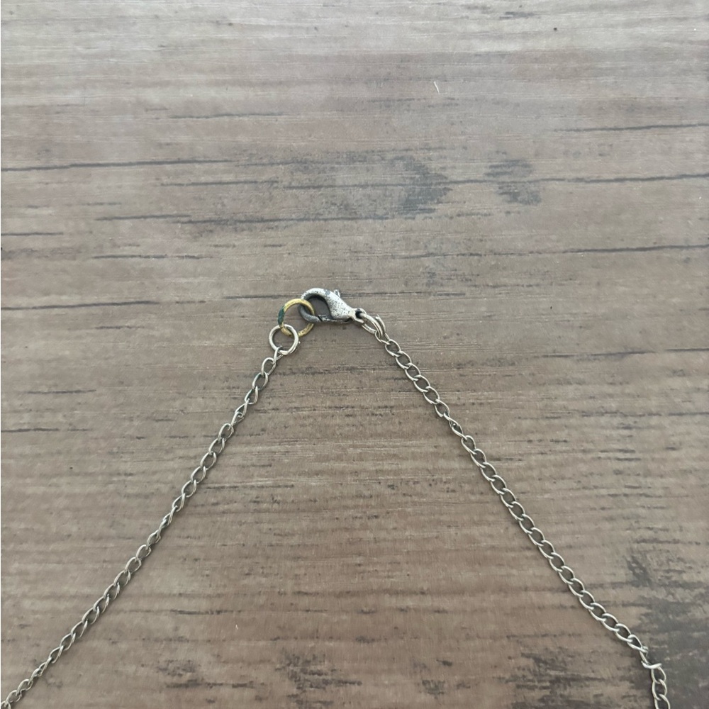 Vintage Silver Necklace with Multicolor Stones - Picture 3 of 7